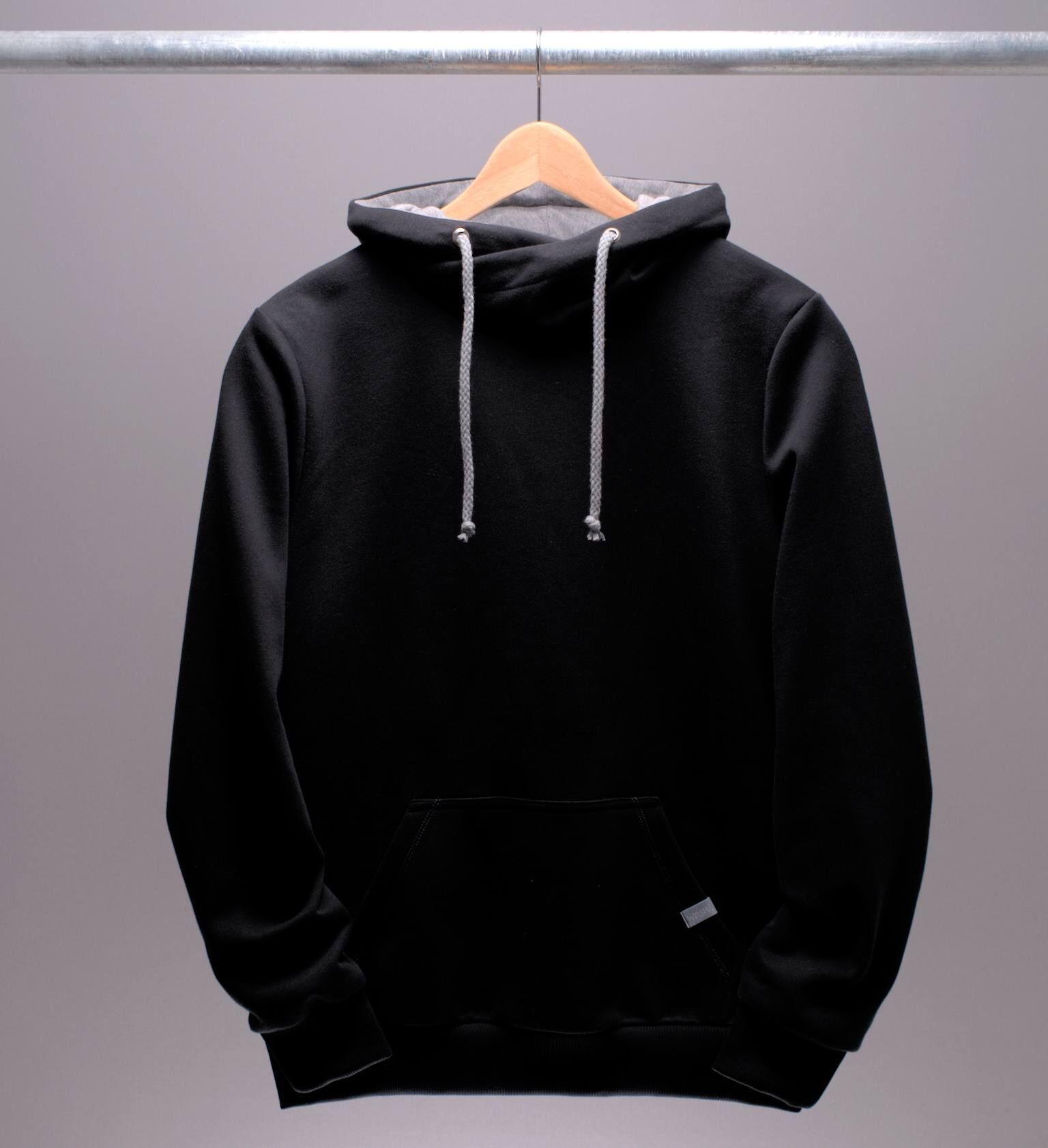 schwarzer Hoodie für Männer