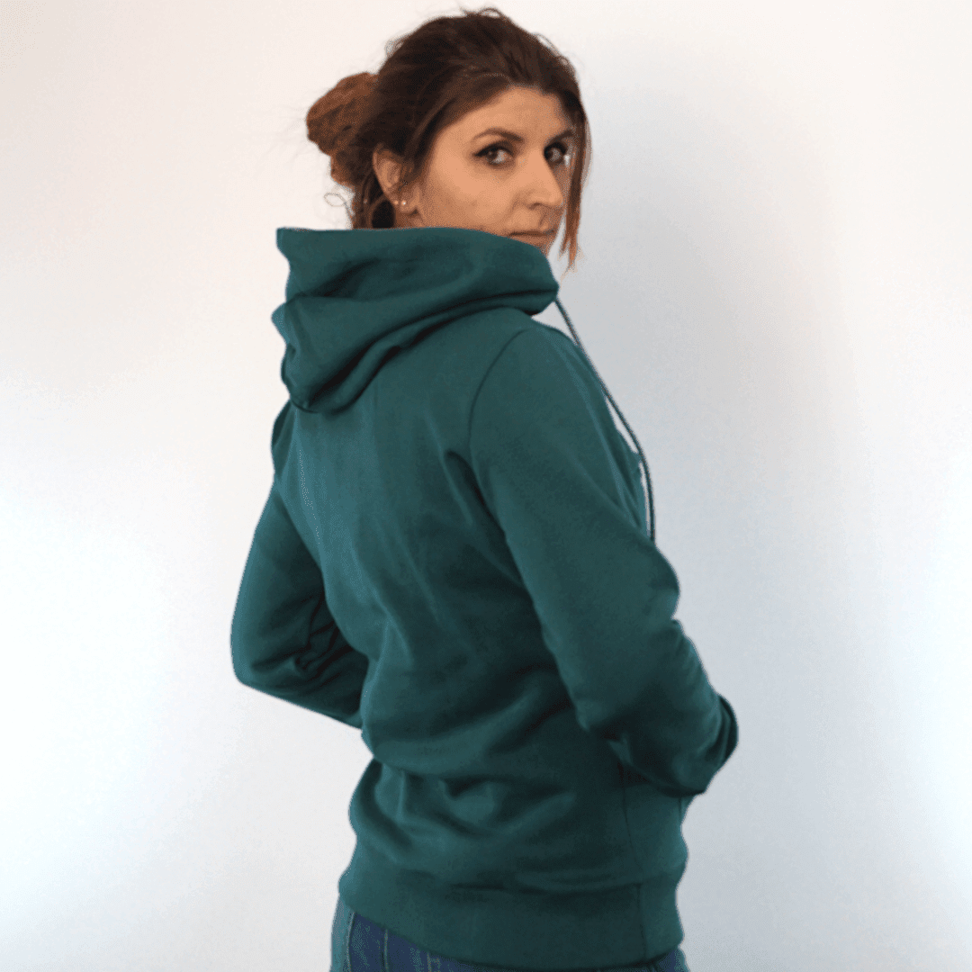 petrol_oRV_rueck Hoodie fair fashion biobaumwolle öko slow fashion Hoodie