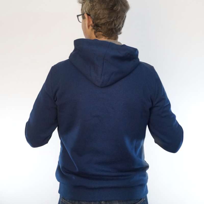 tiefsee Hoodie fair fashion biobaumwolle dunkelblauer navy hoodie blauer öko slow fashion Hoodie blau dunkelblau