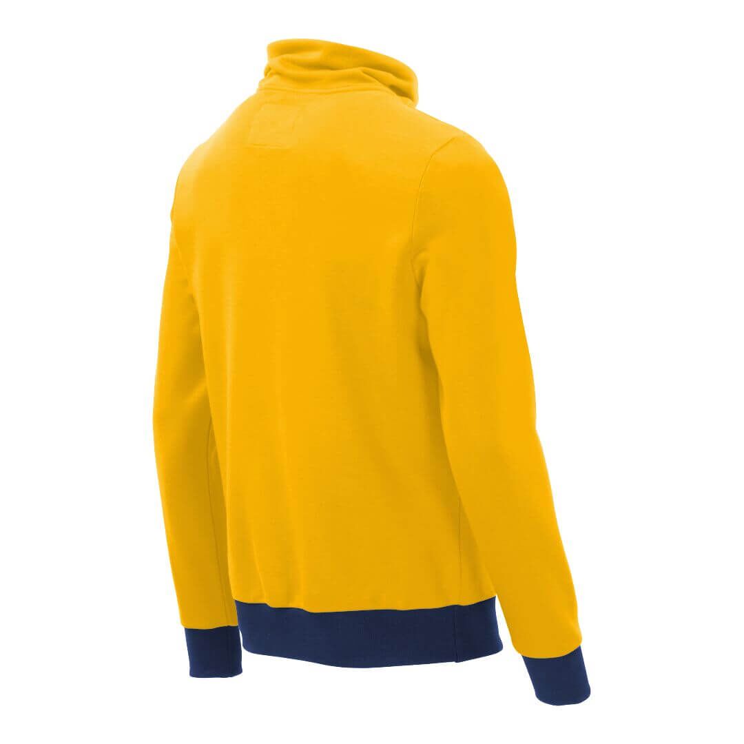 Pullover mit Schalkragen_fairtrade_gelb_XEQ599_rueck