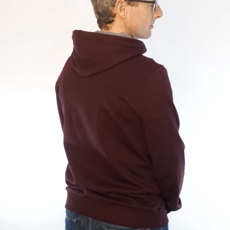 bordeaux Hoodie fair fashion biobaumwolle öko slow fashion Hoodie