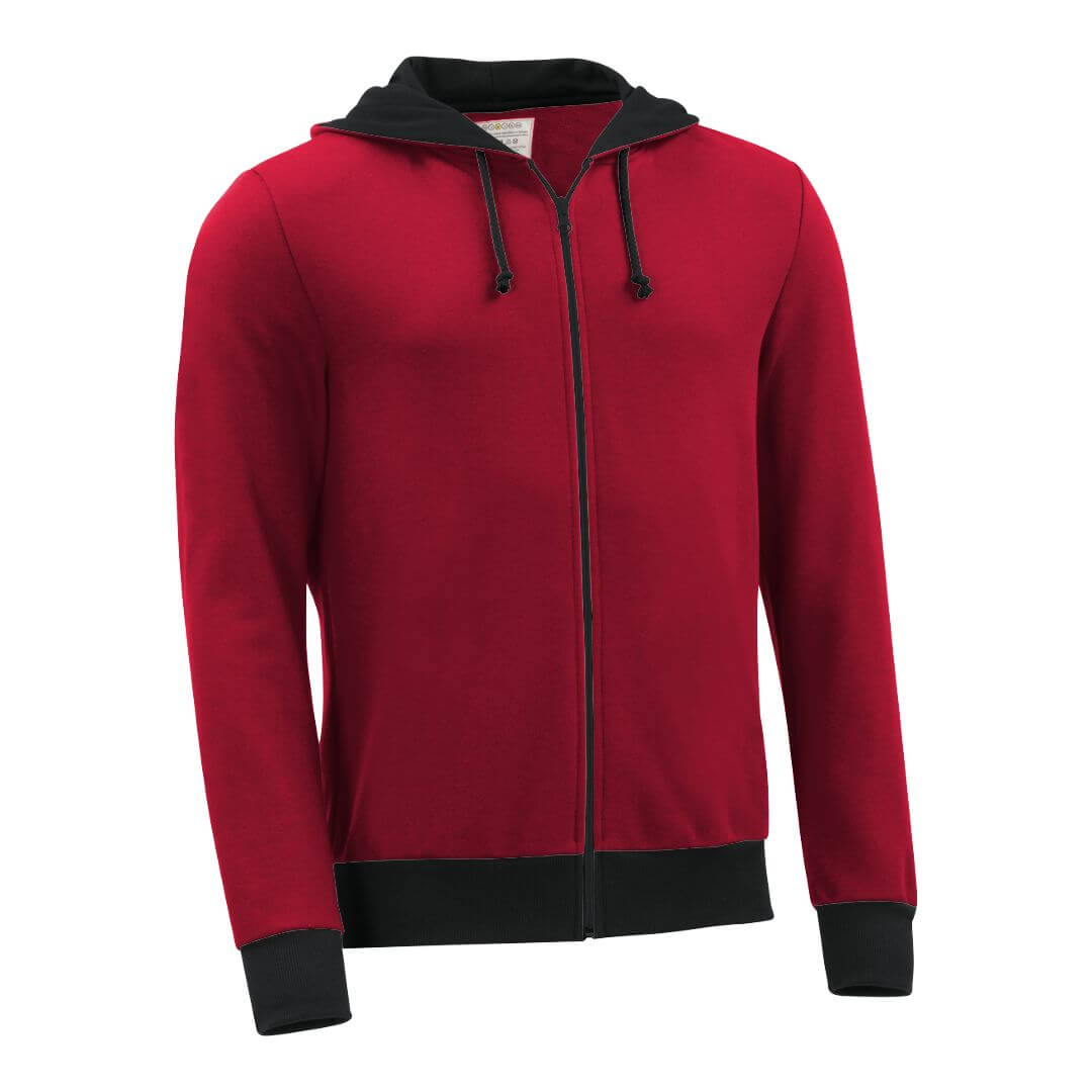 Kapuzenjacke_fairtrade_rot_JVSLSM_front