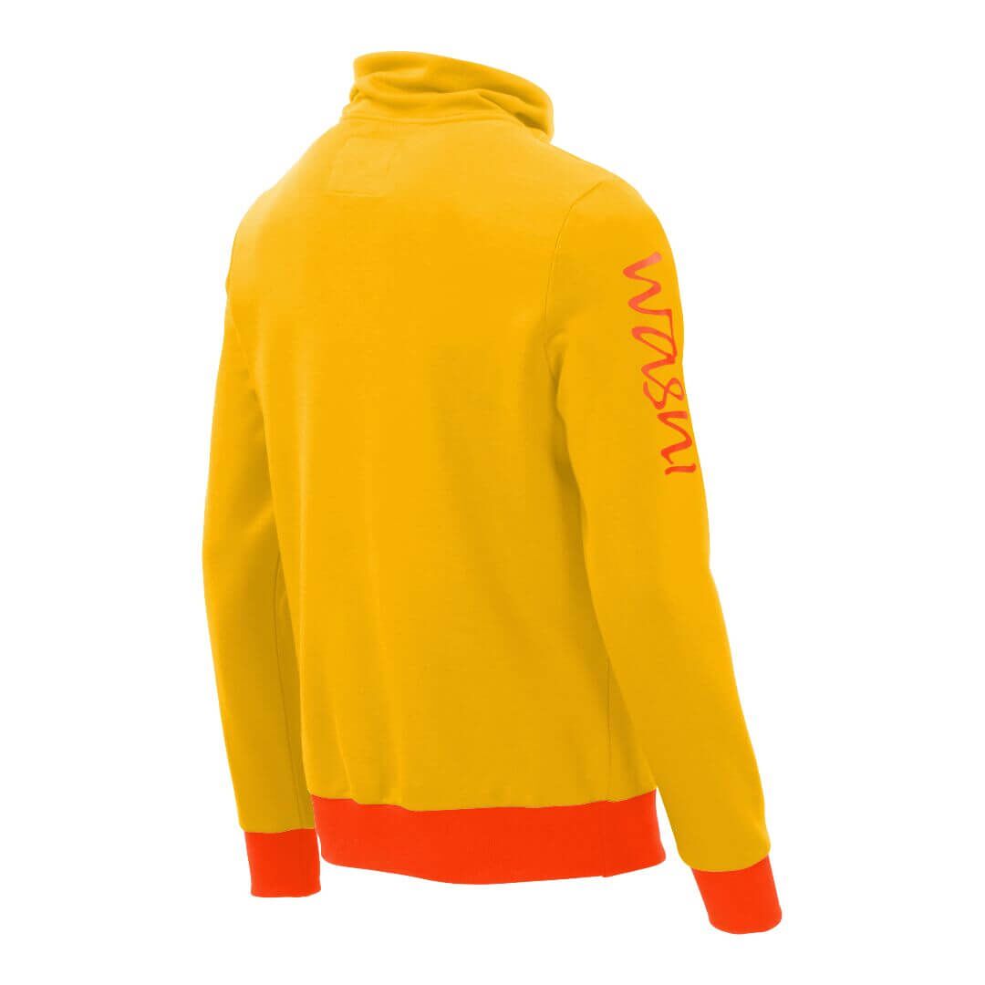 Pullover mit Schalkragen_fairtrade_gelb_2EVAFK_rueck