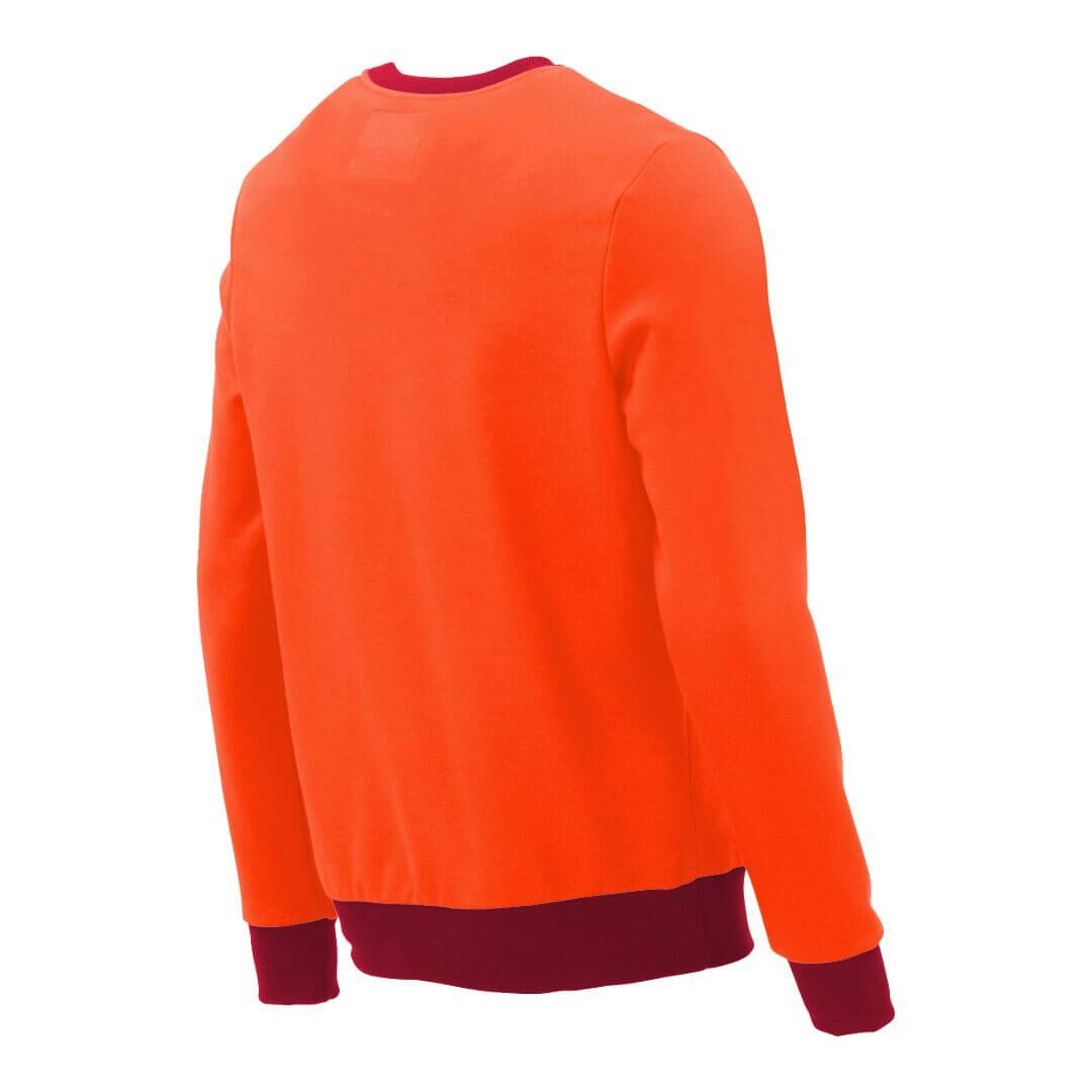 Pullover mit V-Ausschnitt_fairtrade_orange_7DDFKU_rueck