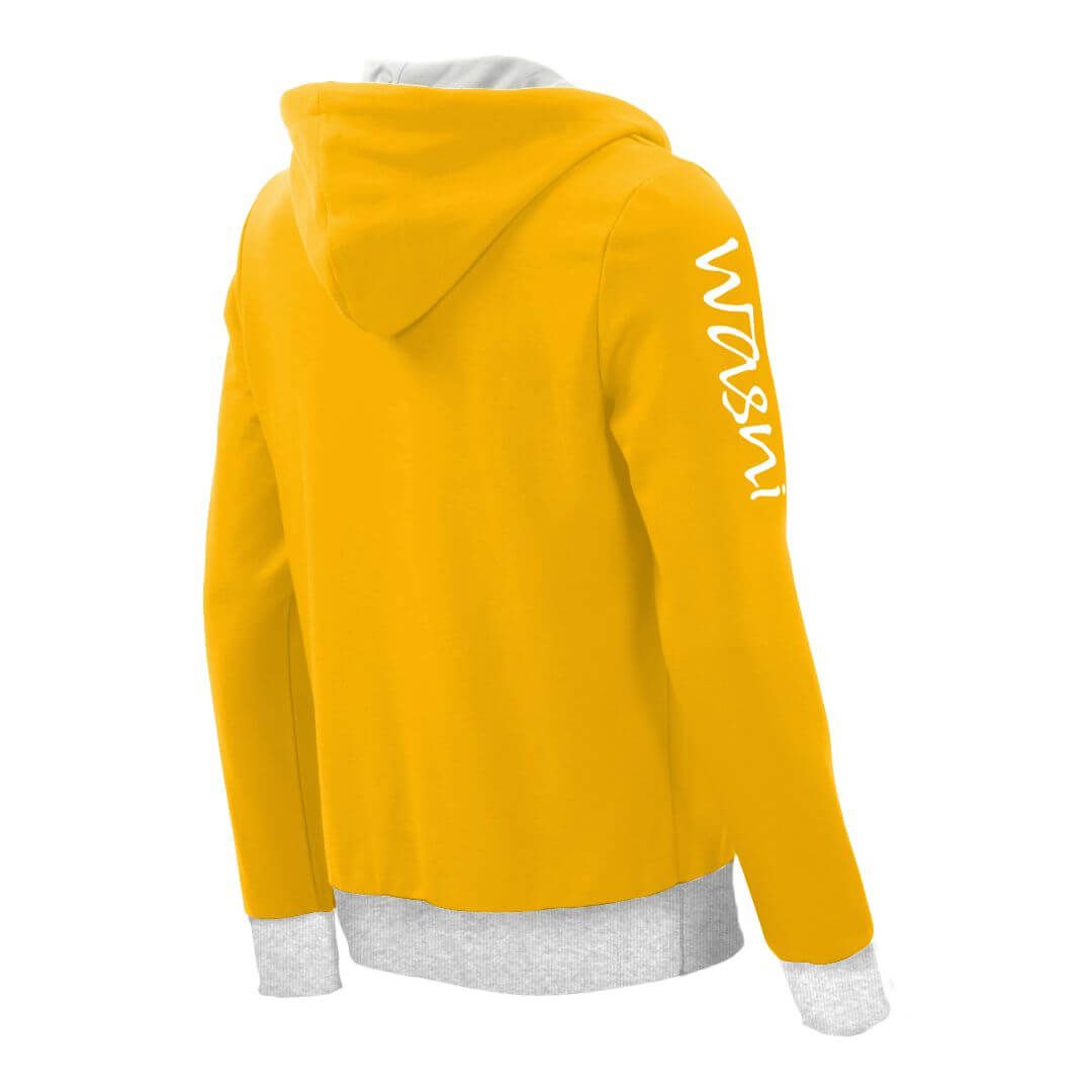 Kapuzenpullover mit Schalkragen_fairtrade_gelb_PGLKP0_rueck