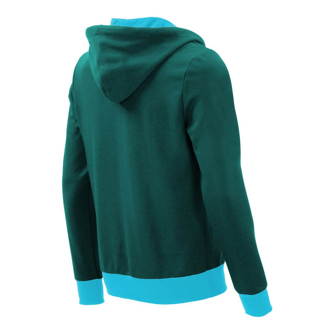 Kapuzenpullover mit Schalkragen_fairtrade_petrol_XV6XUF_rueck