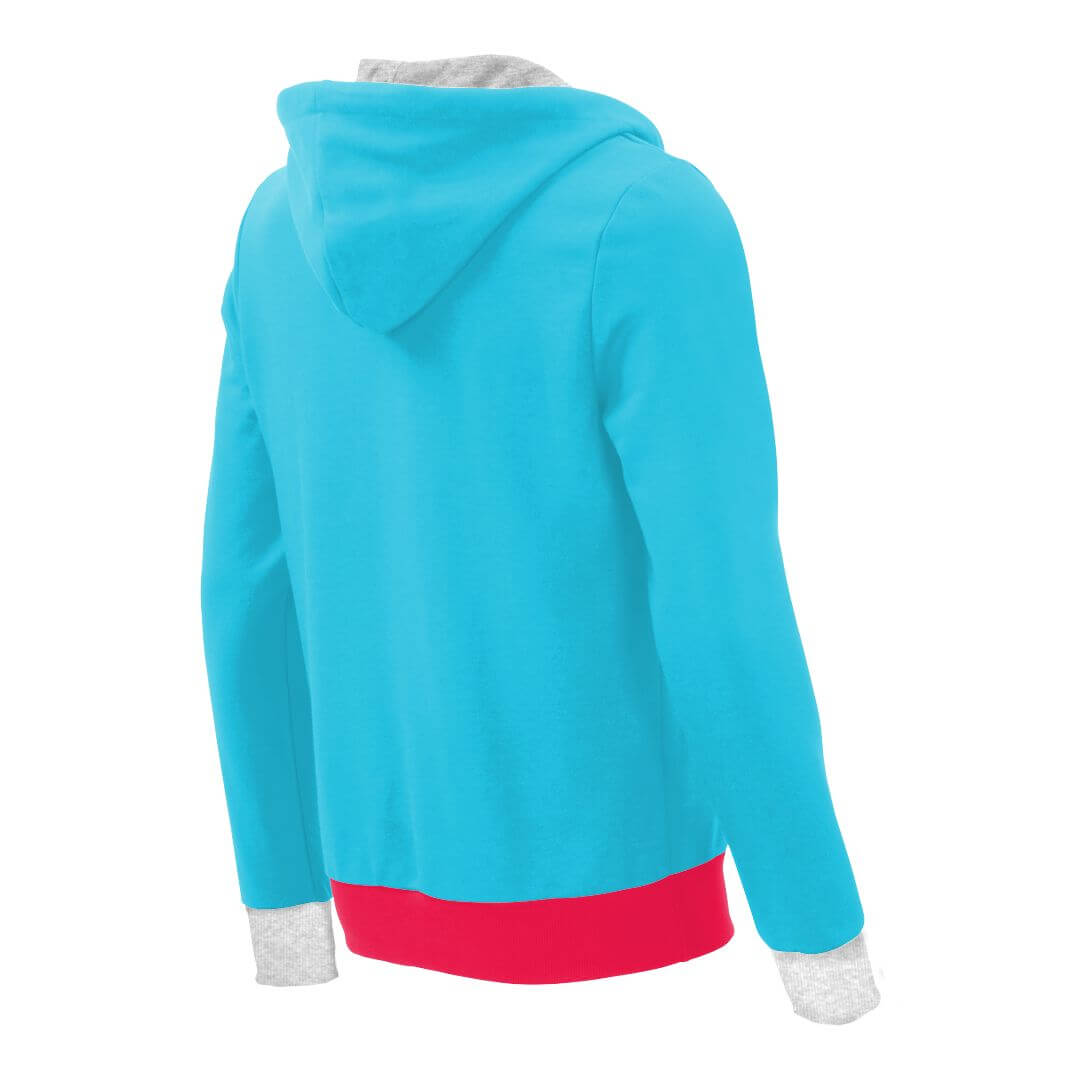 Kapuzenpullover mit Schalkragen_fairtrade_tuerkis_9HO4S8_rueck