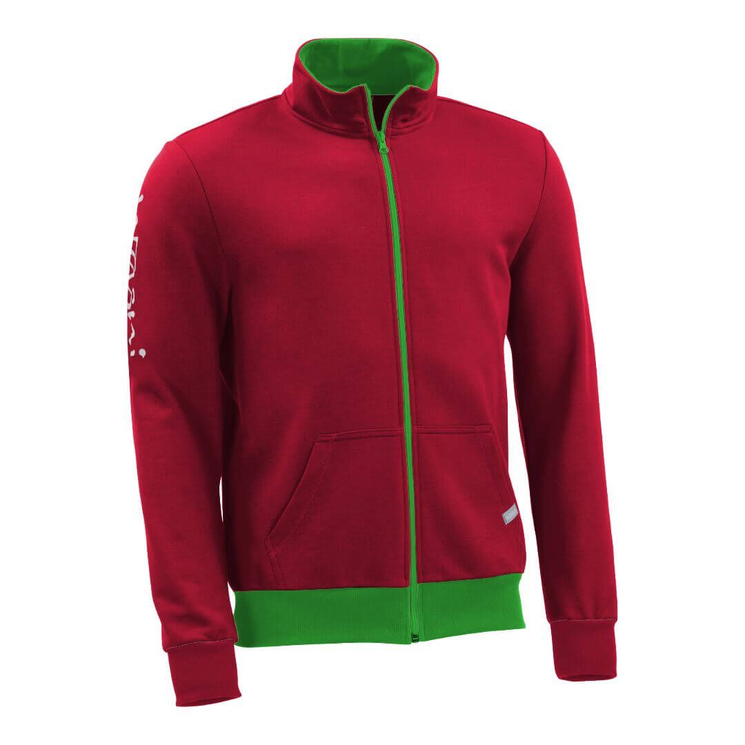 Sweatjacke_fairtrade_rot_4KRZ38_front