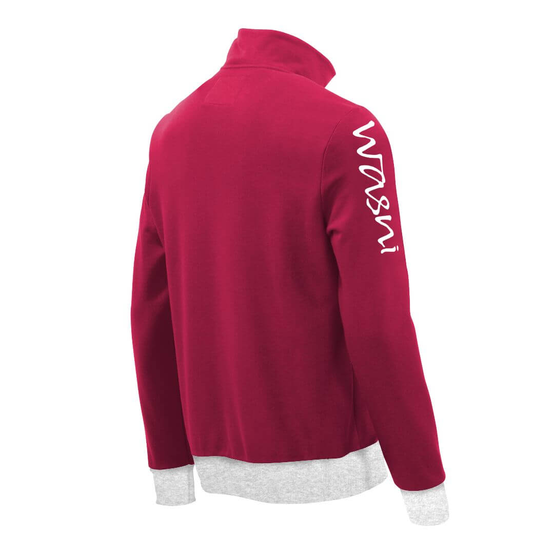 Sweatjacke_fairtrade_weinrot_A495YJ_rueck