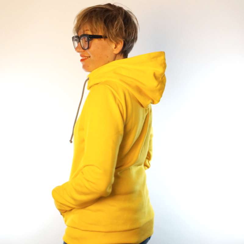 gelb hergestellt in deutschland fair fashion biobaumwolle öko slow fashion Hoodie