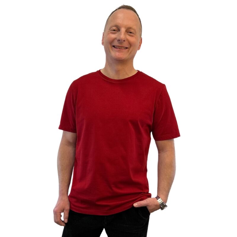 TShirt_chili rot_Männer_Biobaumwolle_aus Esslingen