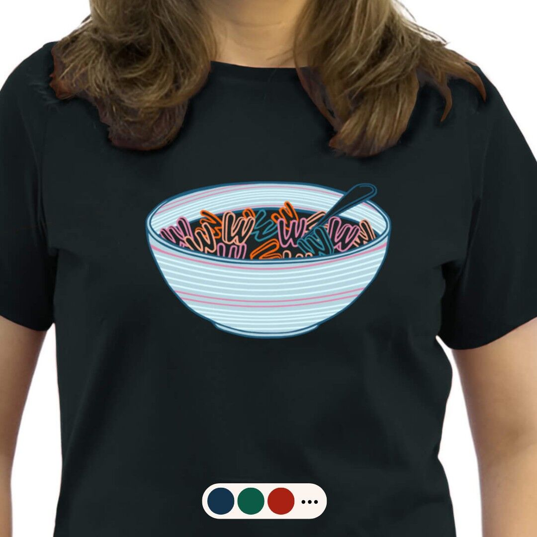 TshirtPrint_Frau_Muesli_schwarz