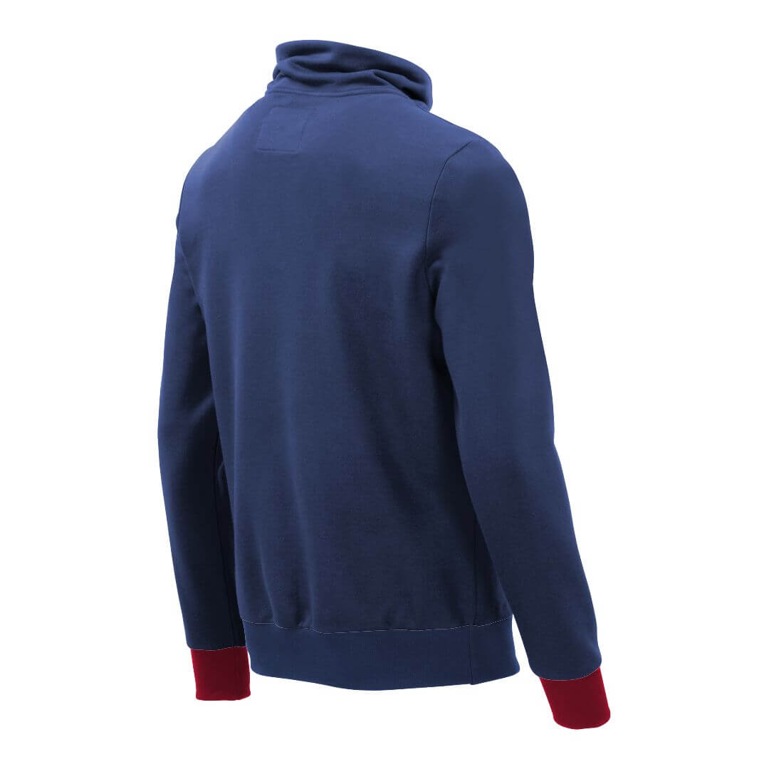 Pullover mit Schalkragen_fairtrade_blau_KCMPLO_rueck