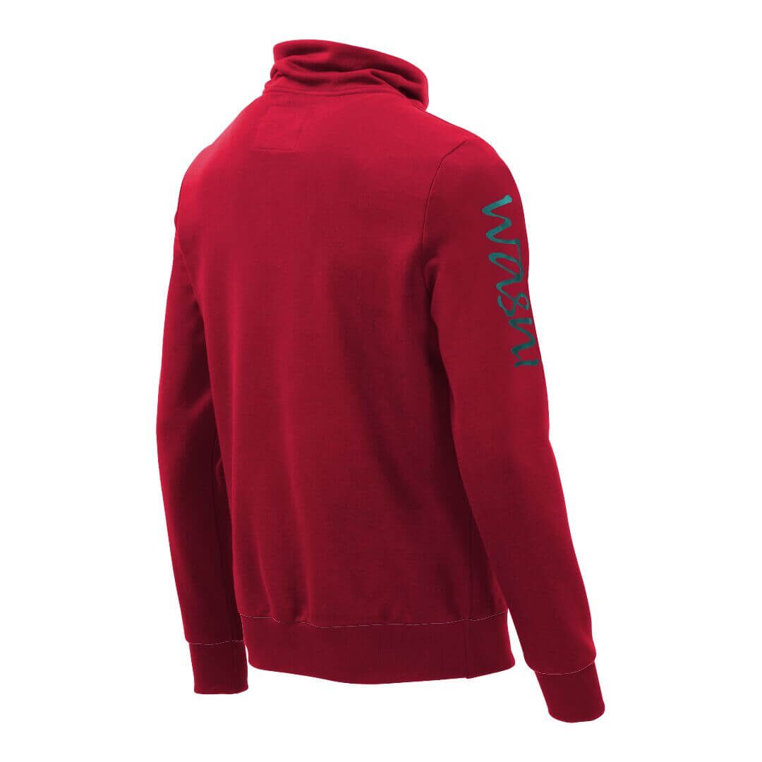 Pullover mit Schalkragen_fairtrade_rot_BZPEPN_rueck