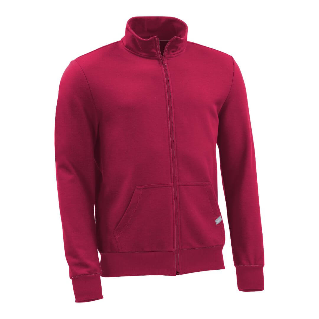 Sweatjacke_fairtrade_weinrot_LZJLVQ_front