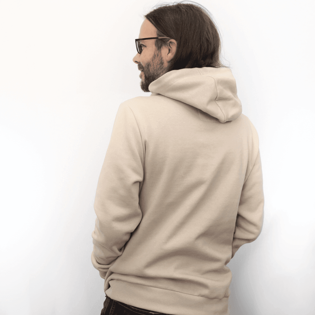 sand_oRV_01 hellbraun hoodie beige pullover hellbraune wasni fair fashion bio baumwolle kapuzenpullover deutsche marke