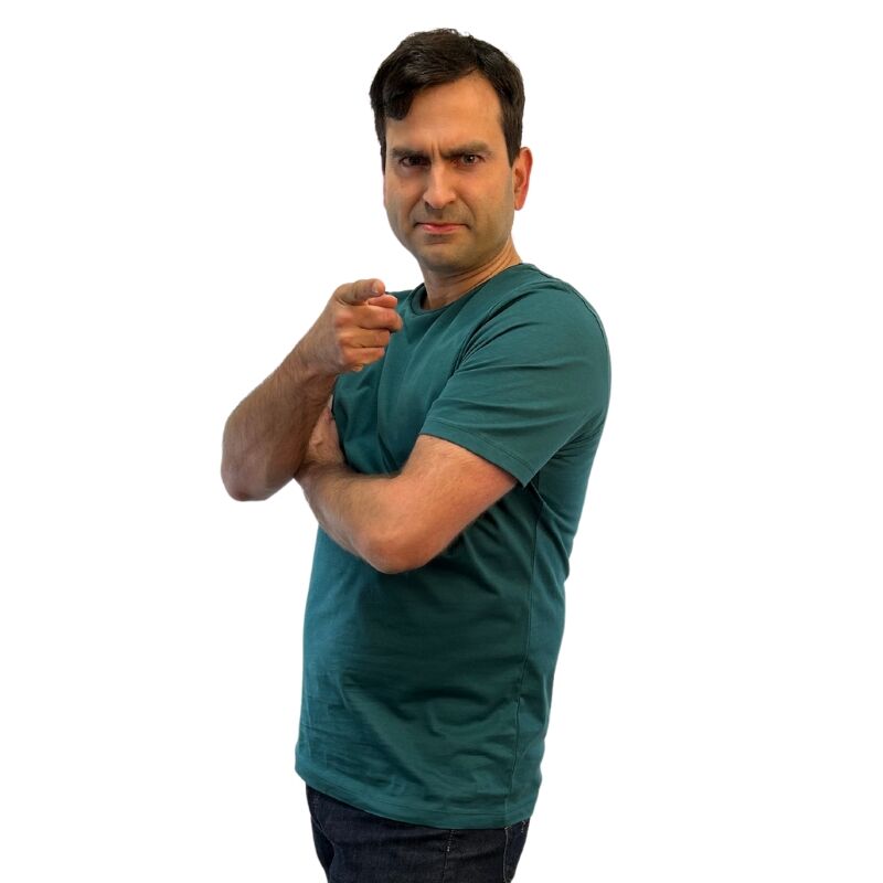 TShirt_petrol_Männer_Biobaumwolle_Fairfashion inklsuiv hergestellt