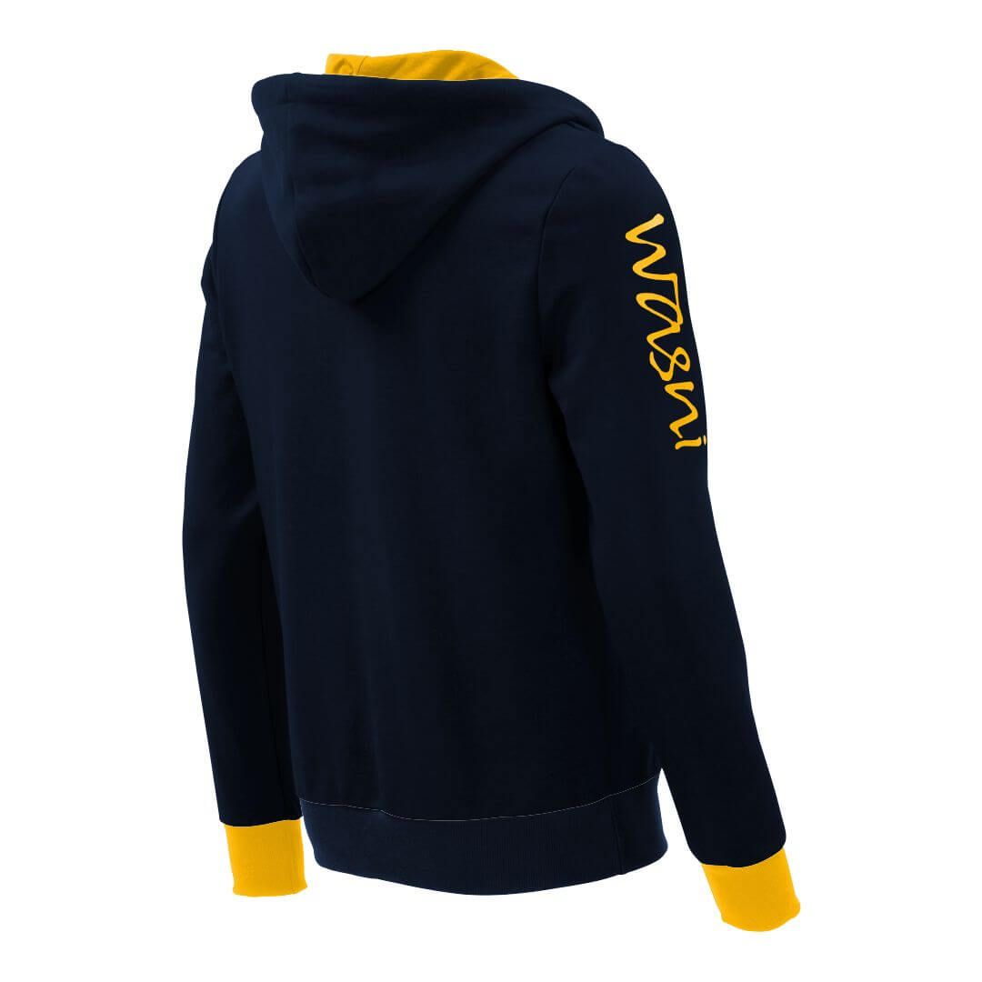 Kapuzenpullover mit Schalkragen_fairtrade_blau_NTUEKU_rueck