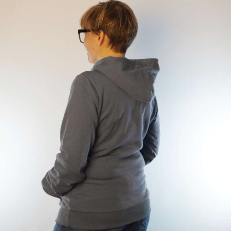 grau Hoodie fair fashion biobaumwolle öko slow fashion