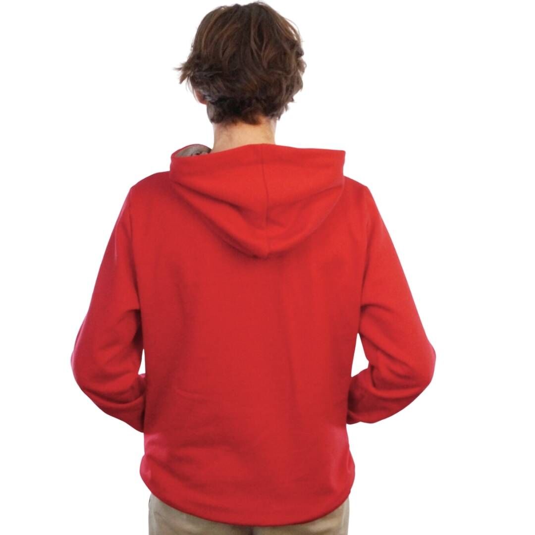 kirschrot_männer_fair_fashion_hoodie_Kapuzenpullover_nachhaltig_bio_baumwolle