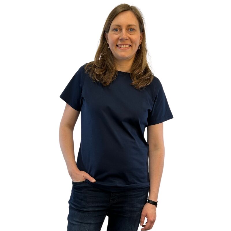 TShirt marine Frauen. Fair fashion made in Germany Bio Baumwolle