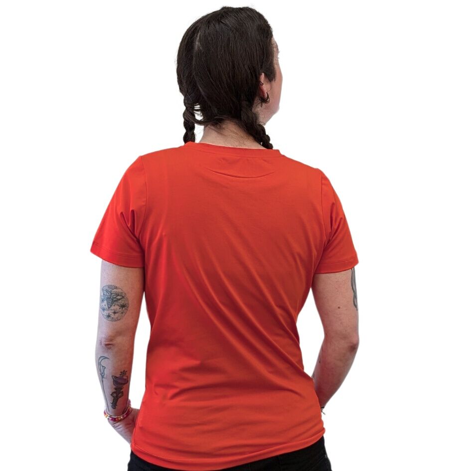 t-shirt_frau_stretch_baumwolle_fair_orange_rueck