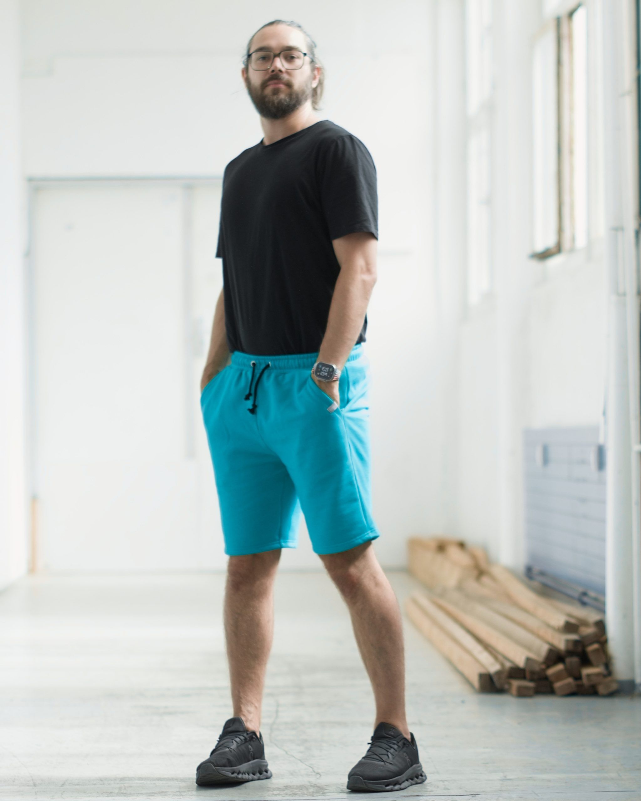 sweat_shorts_bio_mann_türkis_1