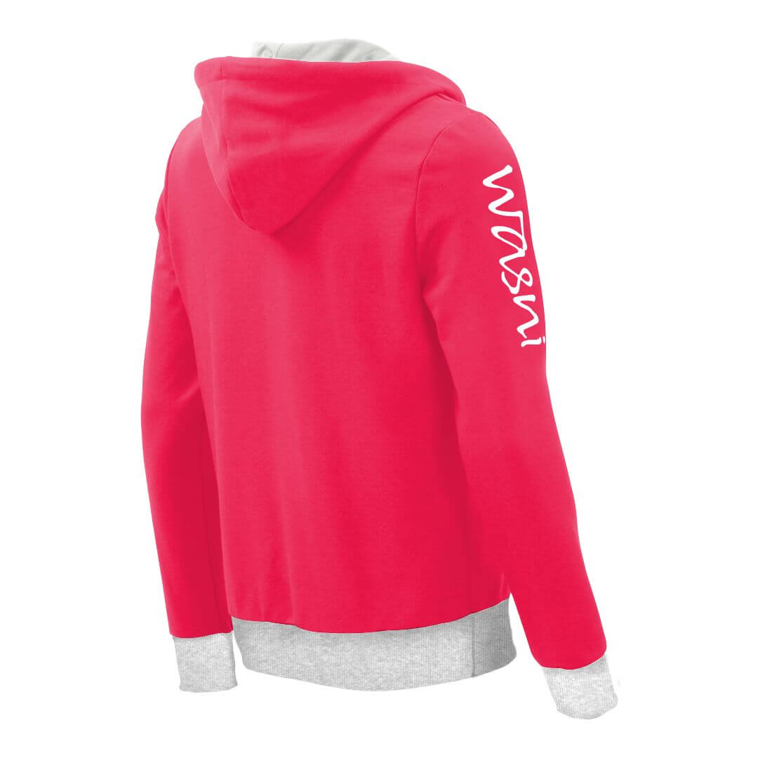 Kapuzenpullover mit Schalkragen_fairtrade_pink_PJP53C_rueck