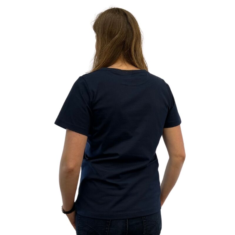 TShirt marine Fair fashion made in Germany Bio Baumwolle Esslingen